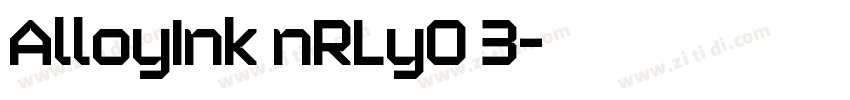 AlloyInk nRLyO 3字体转换